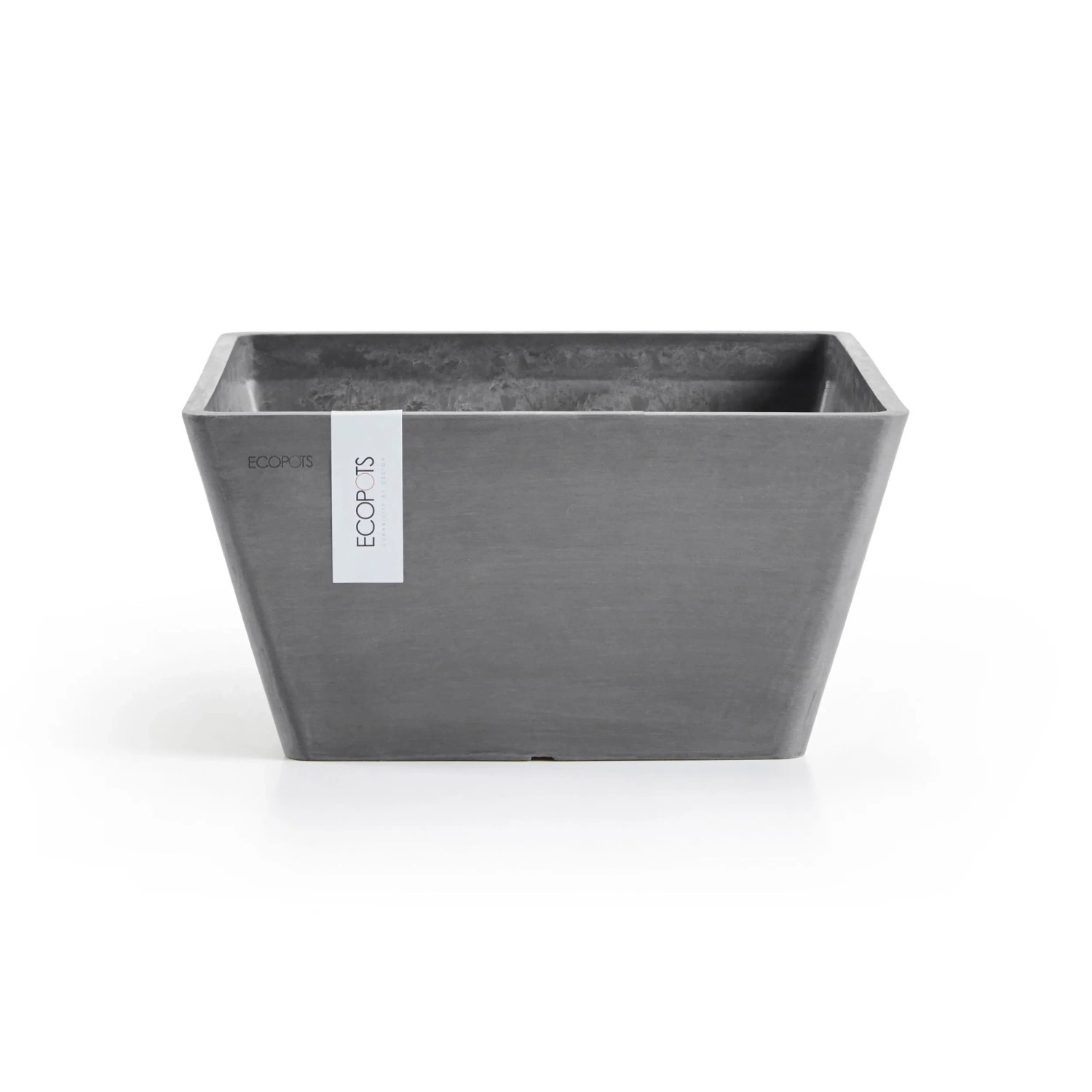 Ecopots Pflanzschale Berlin 31 cm x 31 cm Grau günstig online kaufen