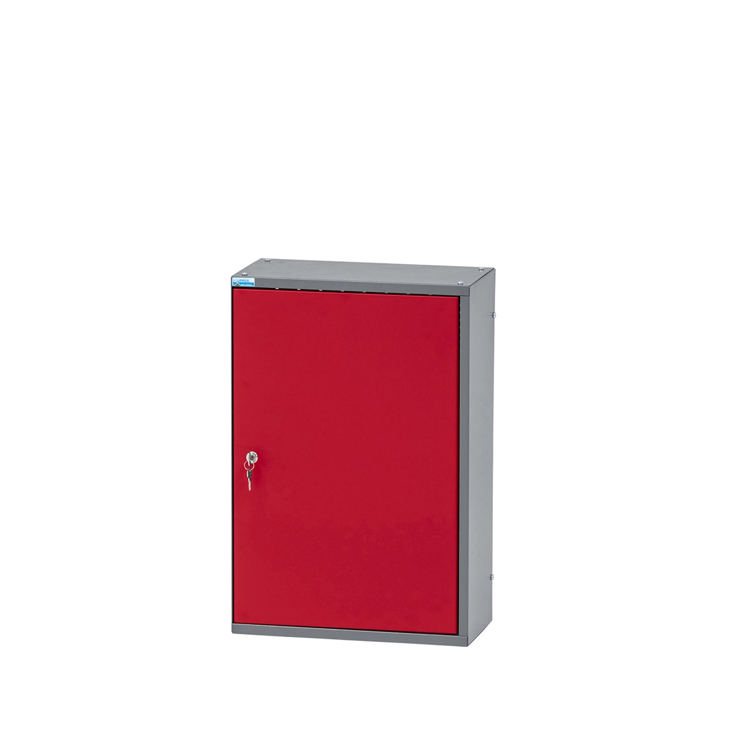 Küpper Hängeschrank Eintürig mit 2 Fachböden 60 x 40 x 20 cm Dunkelrot