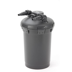 Pontec PondoPress 15000 Druckfilter-Set für Teiche, Komplettset mit Pumpe und UVC-Vorklärgerät.