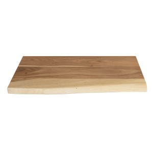 Holzplatte Arya, 60x30cm, Akazie natur mit Baumkante für Regale & Möbelbau