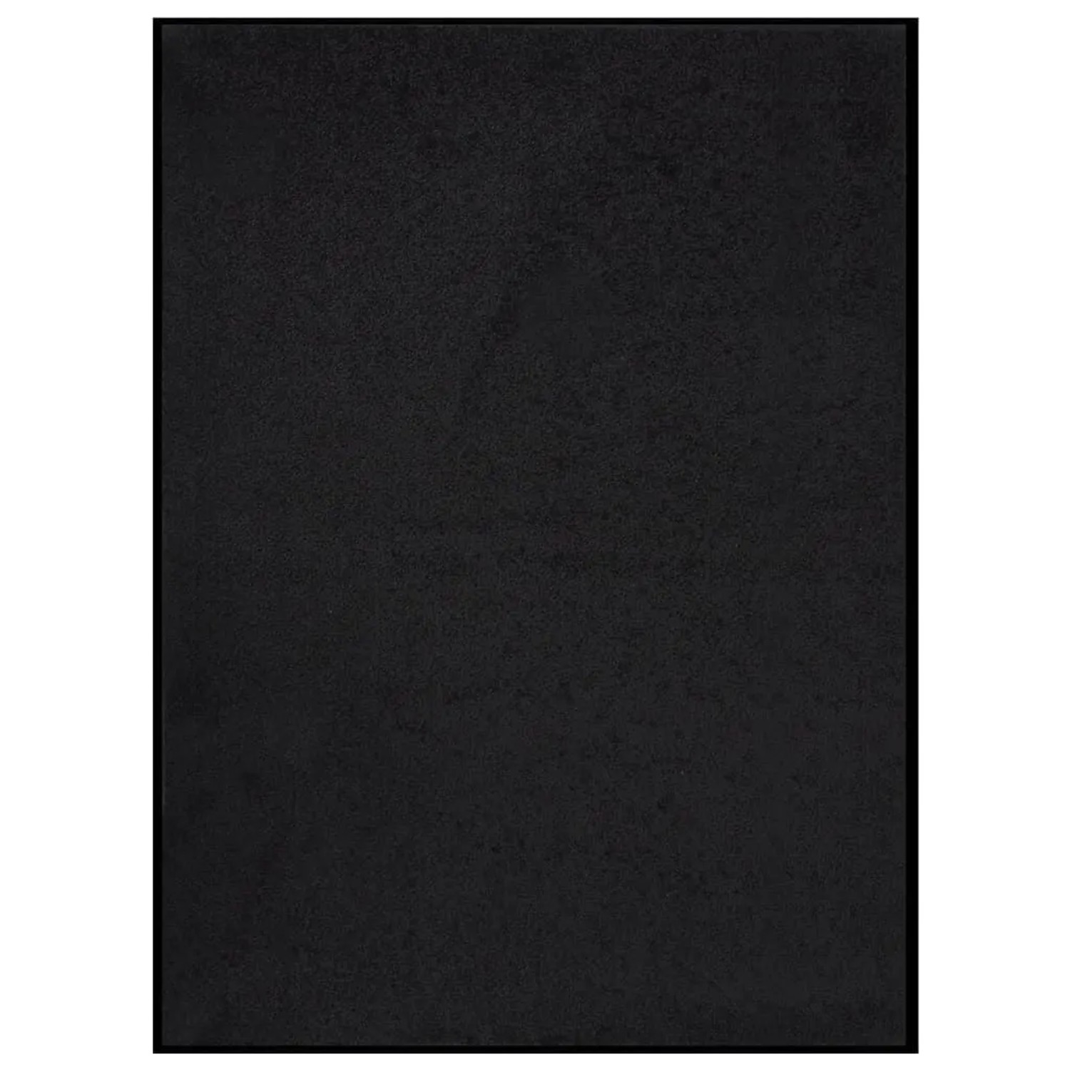 vidaXL Fußmatte 60x80 cm Schwarz 331596
