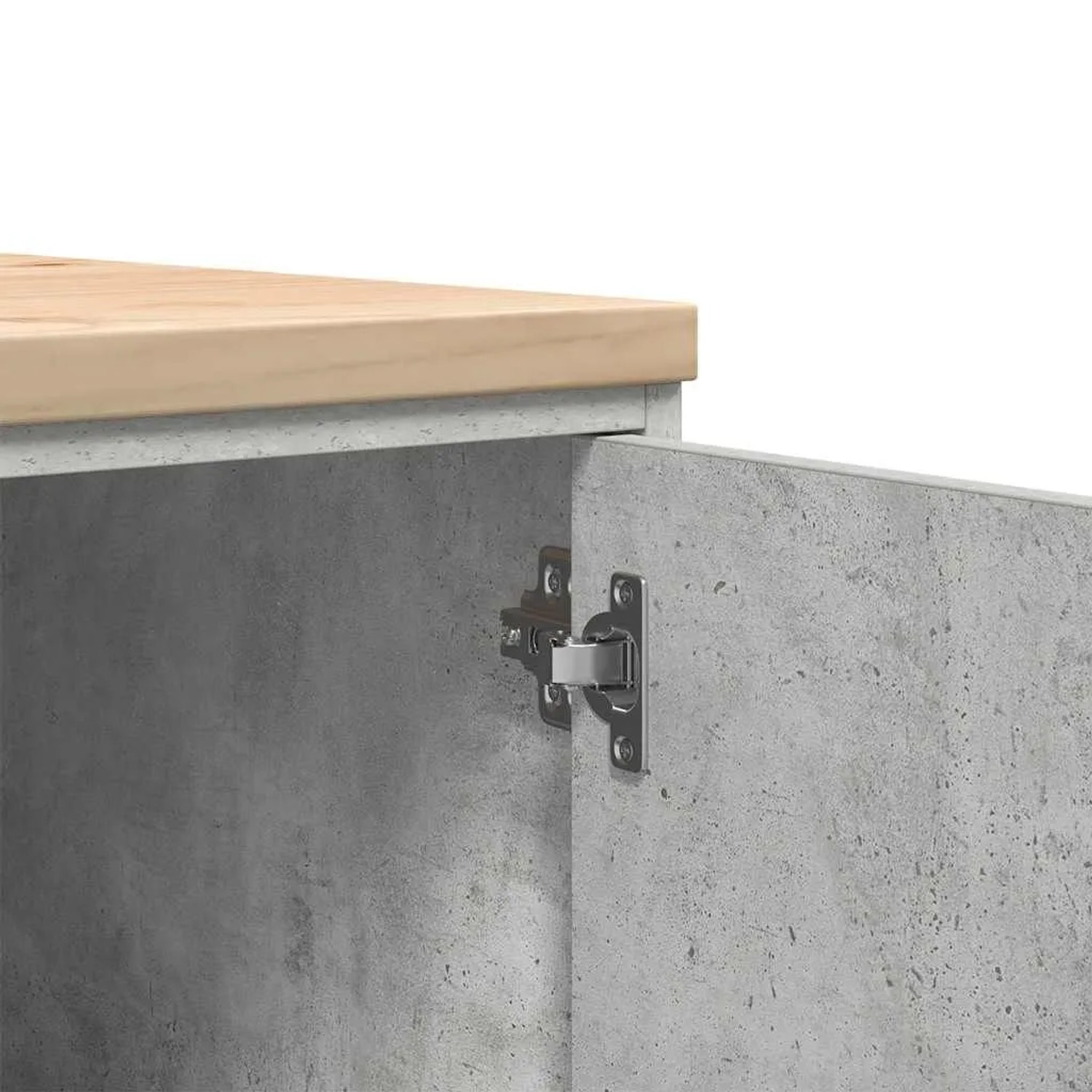 vidaXL Garagen-Aufbewahrungsschrank Betongrau Massivholz Kiefer 860565_10