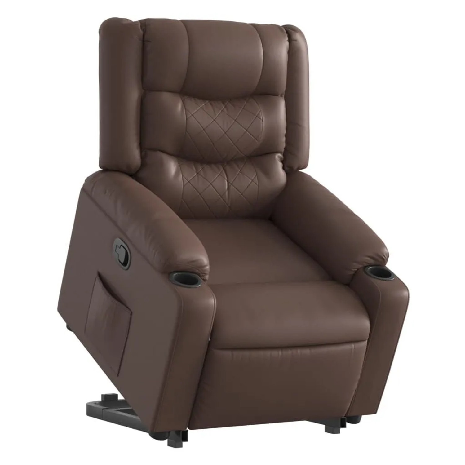 vidaXL Relaxsessel mit Aufstehhilfe Braun Kunstleder 3206553 günstig online kaufen