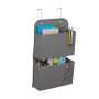 Relaxdays Hängeorganizer Vlies Pappe Grau 2 Fächer Faltbar 50 cm x 31 cm x 10 cm
