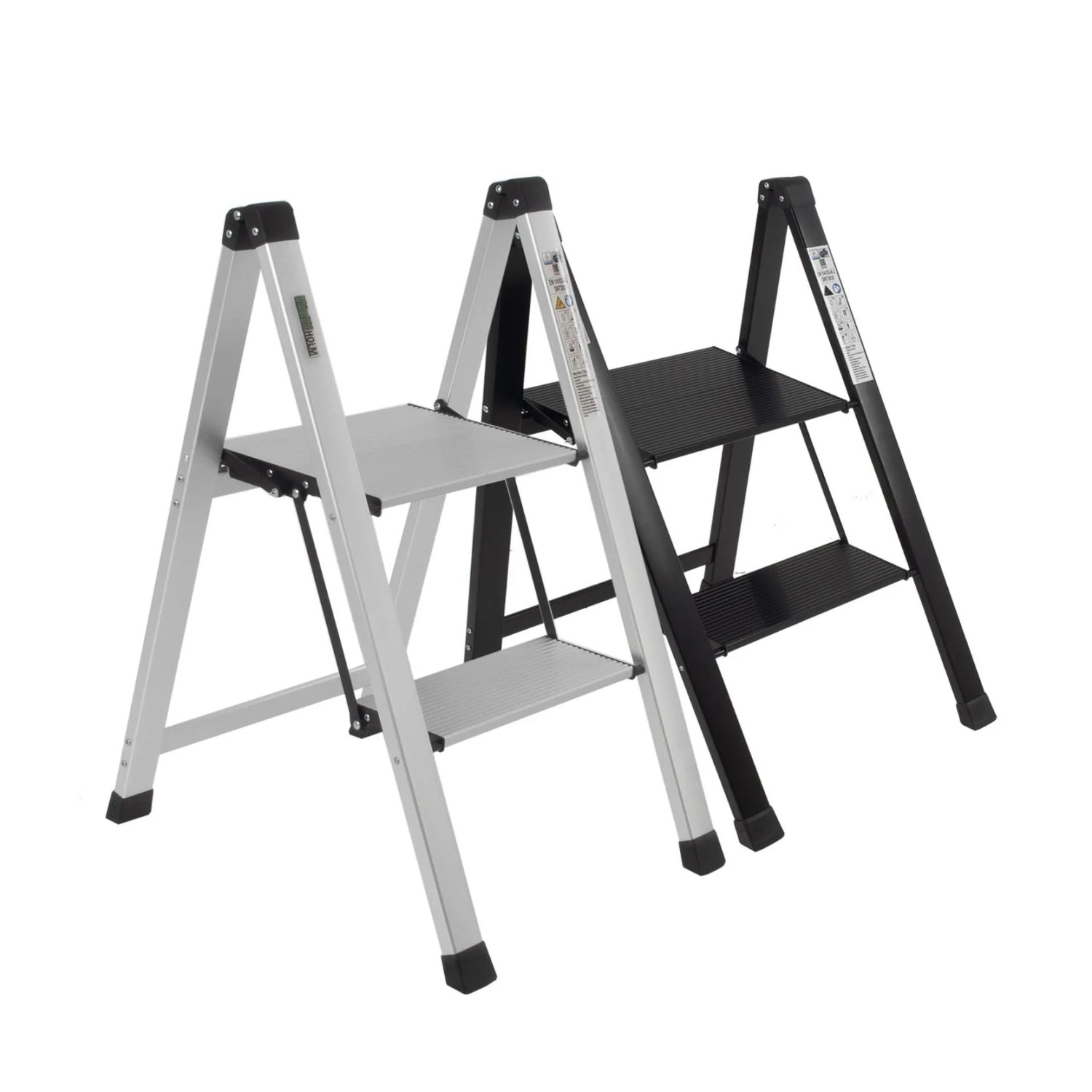 TRUTZHOLM Trittleiter 2 Stufig Klappbar bis 150 kg Alu Anti Rutsch Trittflä günstig online kaufen