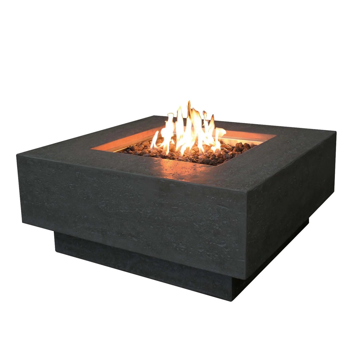 Elementi Gasfeuerstelle Manhattan in Beton-Optik Dunkelgrau aus Faserbeton günstig online kaufen