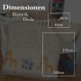 Bestlivings Kinderbettwäsche mit Koala- und Giraffenmotiv, 100x135 cm & 40x60 cm, für Babybett.