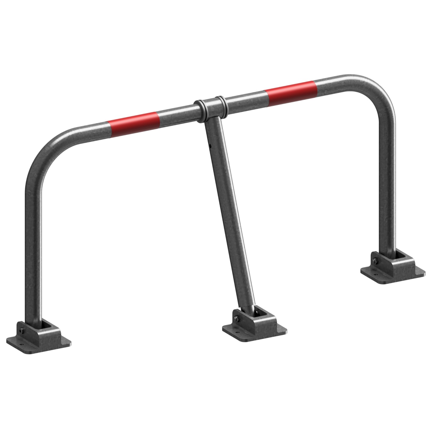 Schake Parkplatzbügel 850 mm x 450 mm Umlegbar Schloss Feuerverzinkt