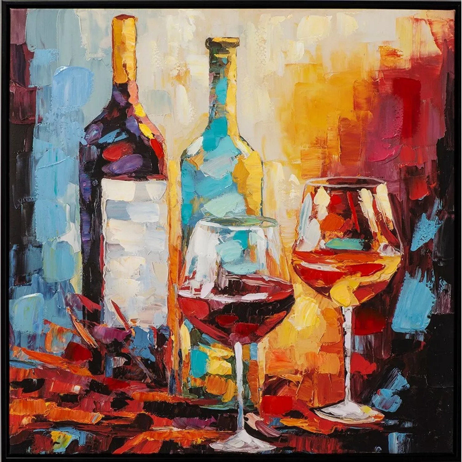 Art Universe Leinwandbild Geselligkeit 62 x 62 cm