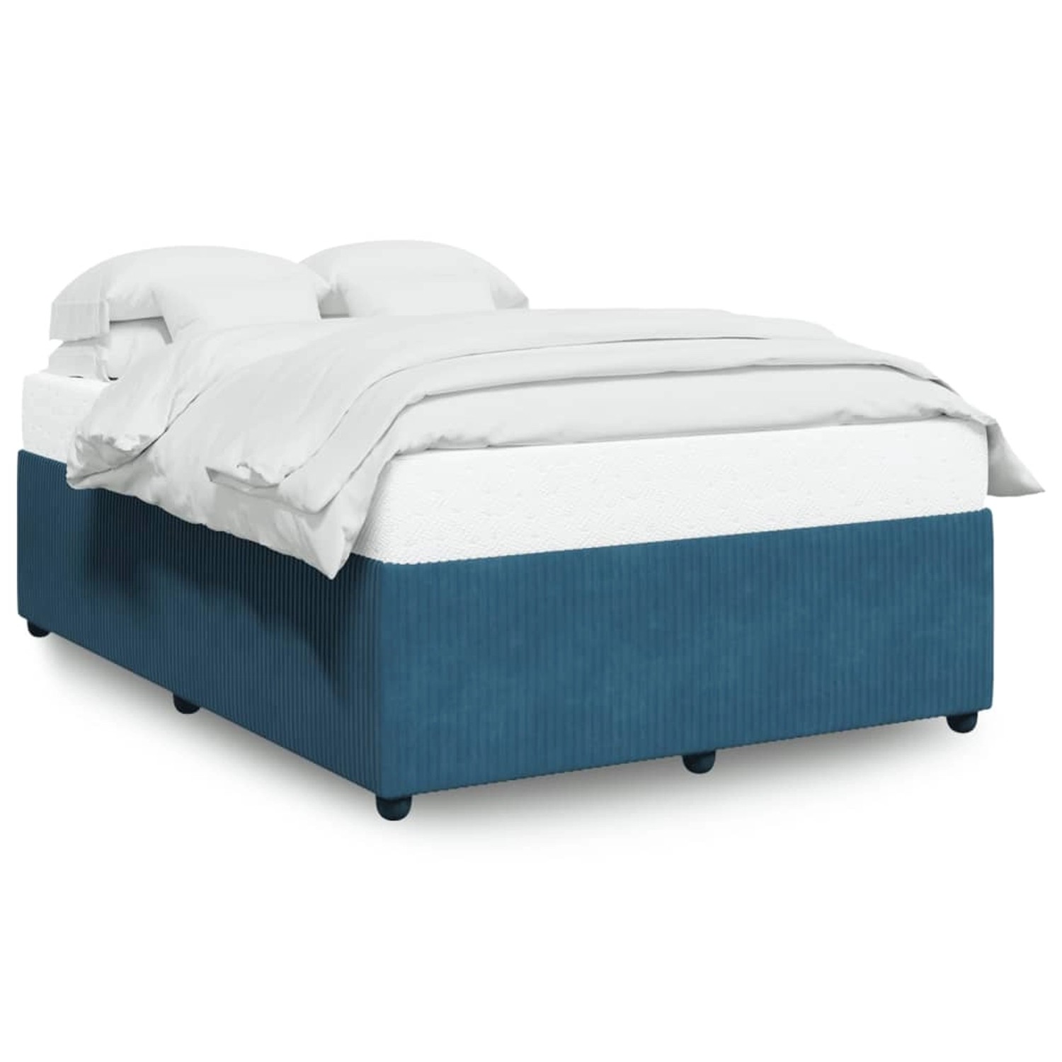 vidaXL Bettgestell Blau 140x190 cm Samt Modell 12102529 günstig online kaufen