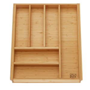 SOTECH ORGA-BOX 3 Bambus Besteckeinsatz Für 50er Schublade 473x397x56 mm mit 6 Fächer Für Nobilia Küchen Ab August 2012