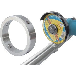 Handlauf Montageset mit Trennscheiben und Führungsring (40mm) für Treppengeländer.