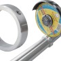 Handlauf Montageset mit Trennscheiben und Führungsring (40mm) für Treppengeländer.