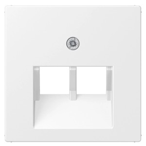 Jung Abdeckung für IAE/UAE-Dose, 2x8-polig, Schneeweiß matt.