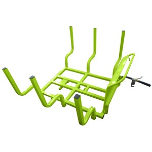 Zipper Holzrunge ZI-MD300-HR für Miniraupendumper MD300, Stahlkonstruktion, grün.