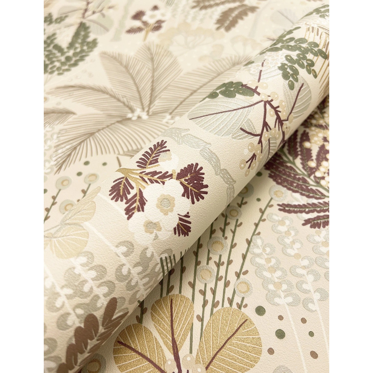 Newroom Vliestapete Deliza Creme Dschungel Modern günstig online kaufen