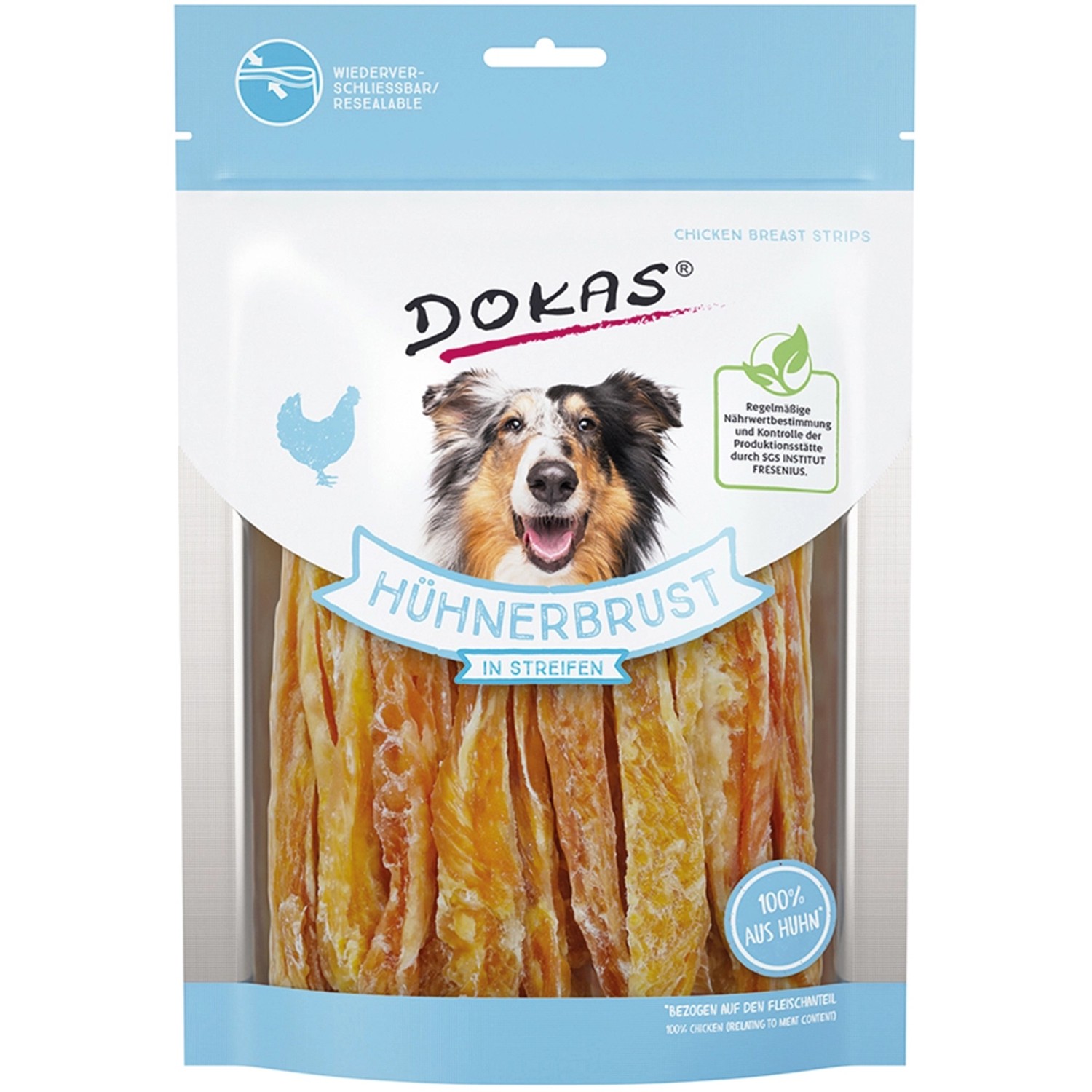 Dokas Hühnerbrust in Streifen 250 g