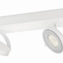 Weißer Philips myLiving LED-Spot Clockwork, 4-flammig, Warmglow für Wohnräume.