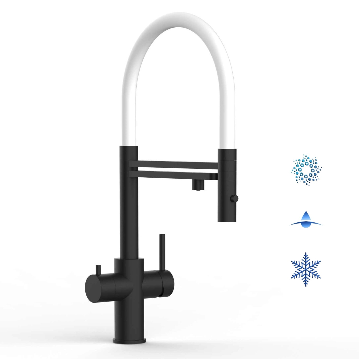 VIZIO 5 Wege Wasserhahn Küchenarmatur Edelstahl Massiv mit 360° Schwenkbare günstig online kaufen