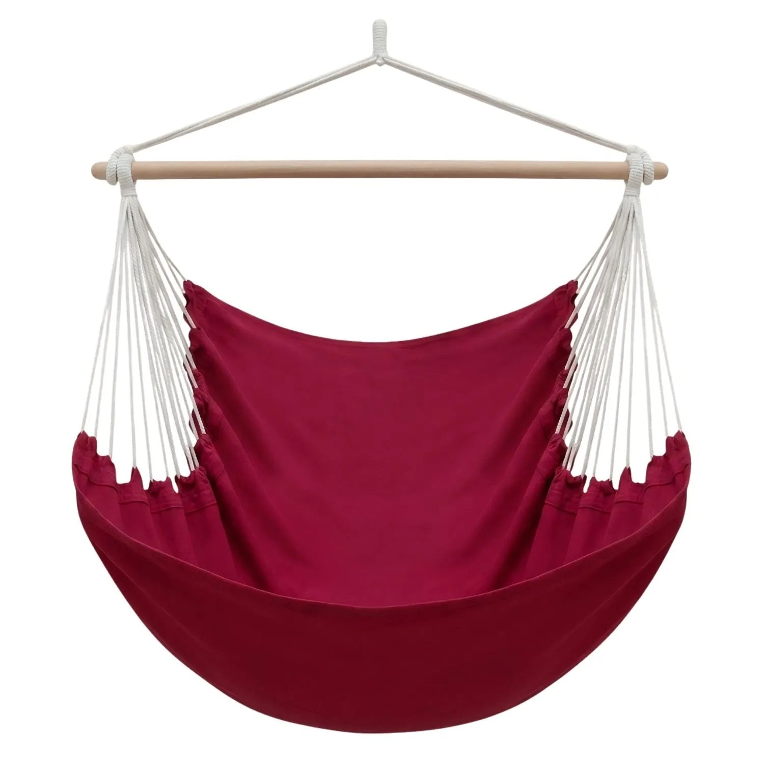 AMANKA XXL-Hängesessel bis 150 kg Belastbar 185 x 130 cm Rot