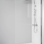 Breuer Walk-In Duschwand Panorama, Chrom, Klarglas, 140 cm. Barrierefreie Dusche mit CER+ Beschichtung.