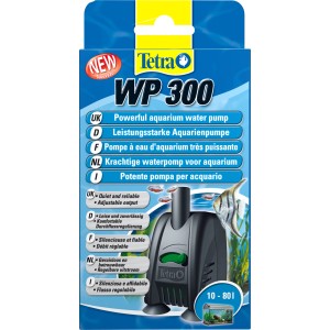 Tetra Aquarienpumpe WP 300, schwarze Wasserpumpe für Aquarien von 10-80l.