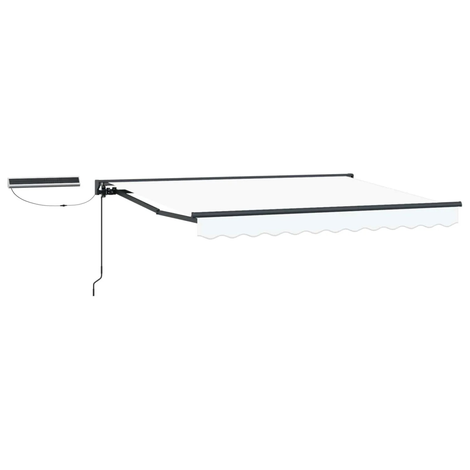 vidaXL Elektrische Ausziehbare Markise Weiß 3 x 2,5 m 3422011