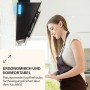 Schwarze Klarstein Aurora Eco 90 Kopffreihaube mit Ambientelicht in Küche.
