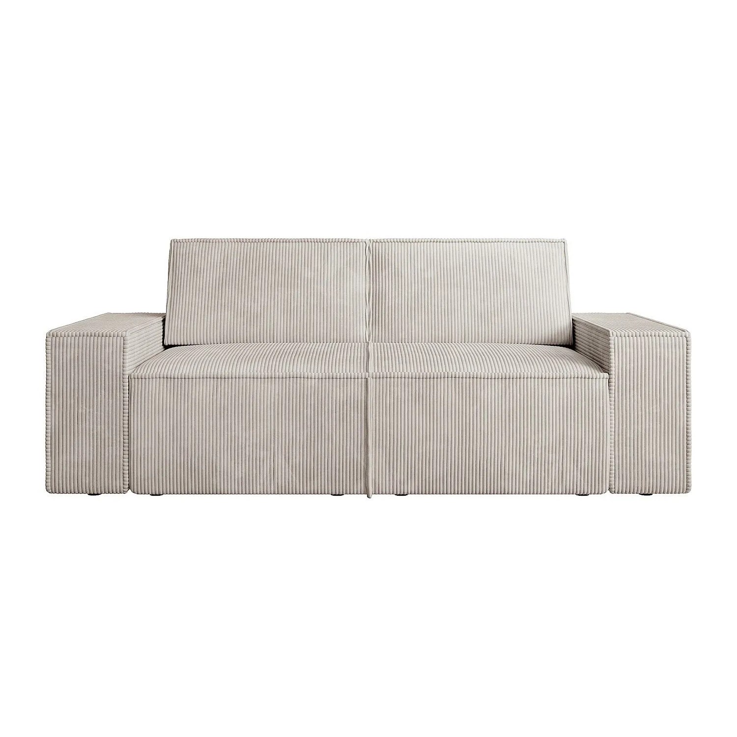 Vente-unique Sofa Ohne Schlafmöglichkeit Amelia Beige 210 cm