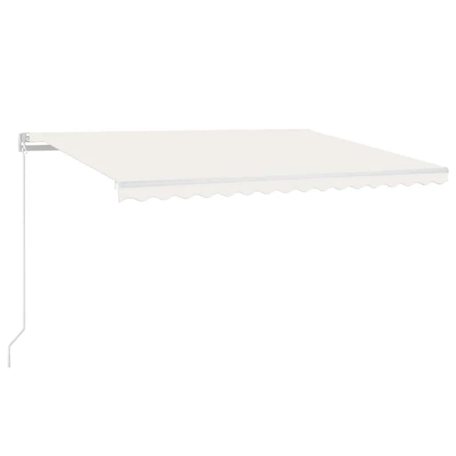 vidaXL Automatische Markise mit LED & Windsensor 450x300 cm Creme 3068932