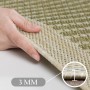 Detailaufnahme: Ayyildiz Outdoor-Teppich Giza 1410 Grün, 3mm Florhöhe, Sisal-Optik.