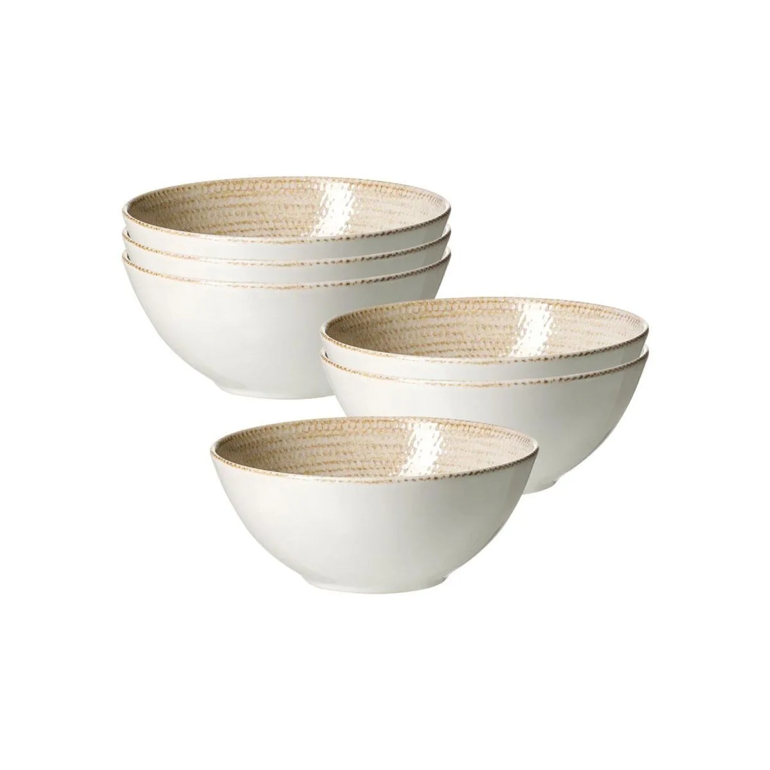 Ritzenhoff & Breker Rimini Müslischale 16,5 cm Sand 6er Set