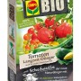 Packung Compo Bio Tomaten Langzeit-Dünger mit Schafwolle für gesundes Gemüse.