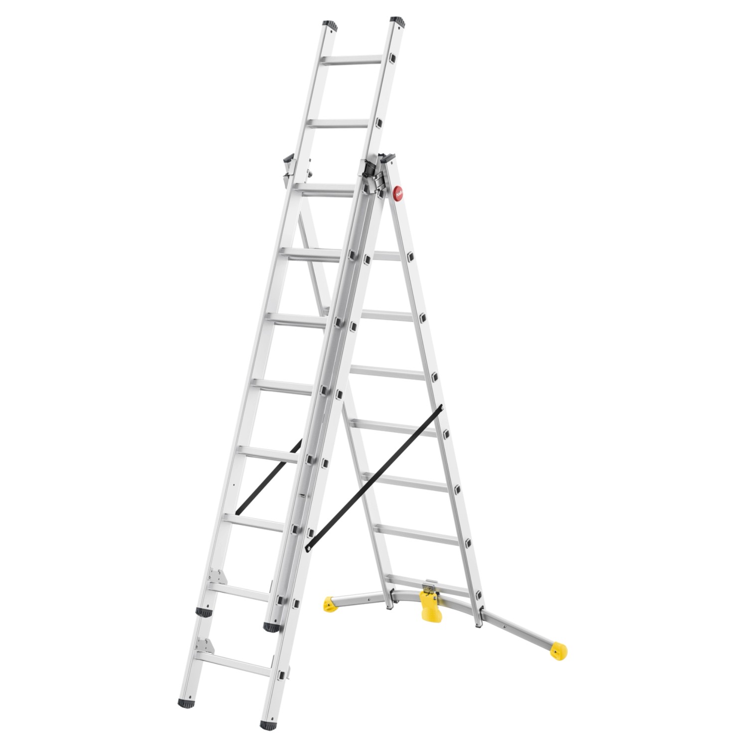 Hailo HobbyLot Alu-Kombileiter 2x8+1x9 Sprossen günstig online kaufen