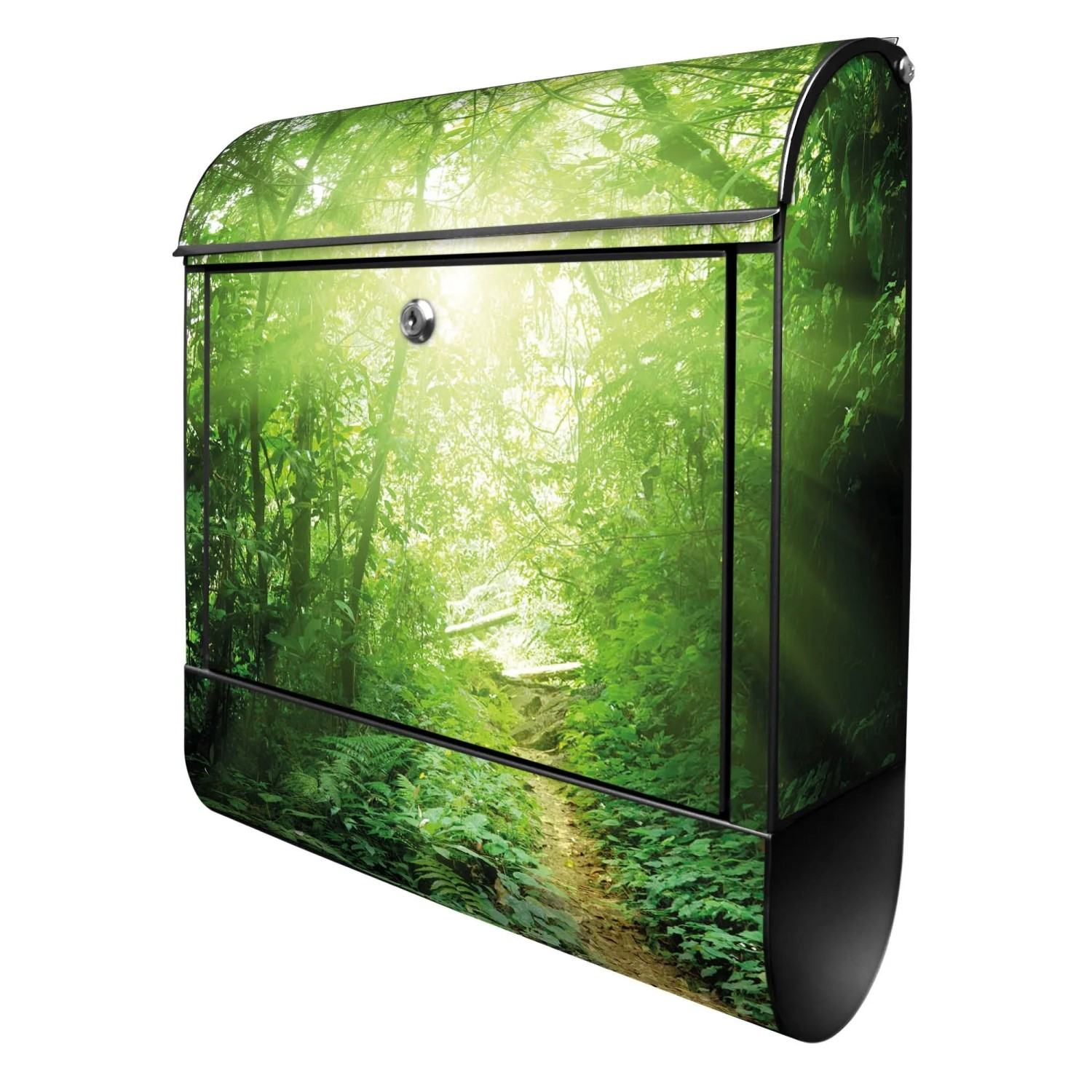 Banjado Design Briefkasten Schwarz Pulverbeschichtet 39x47x14cm 2 Schlüssel günstig online kaufen