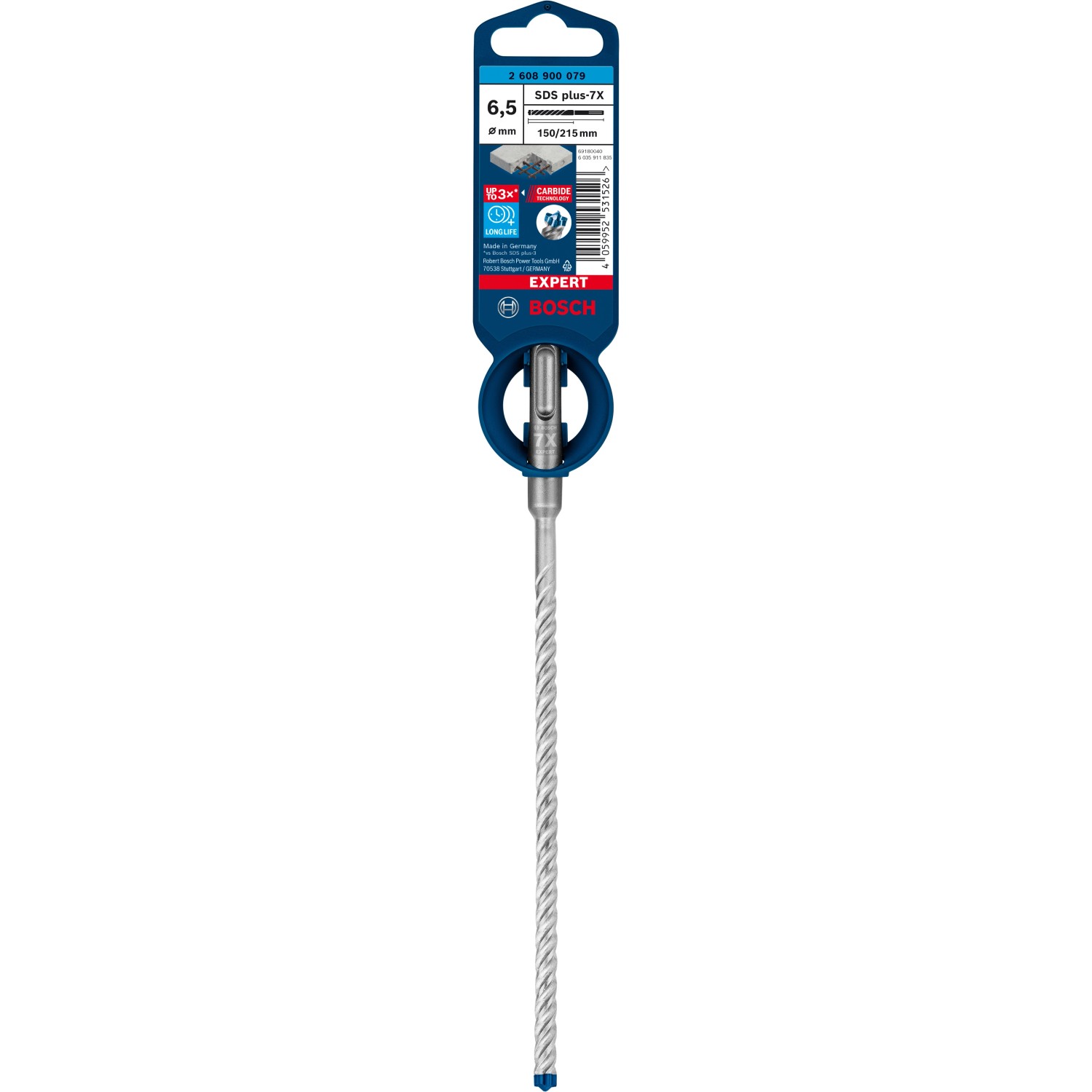 Bosch Expert Hammerbohrer SDS Plus-7X 6,5 mm x 150 mm x 215 mm