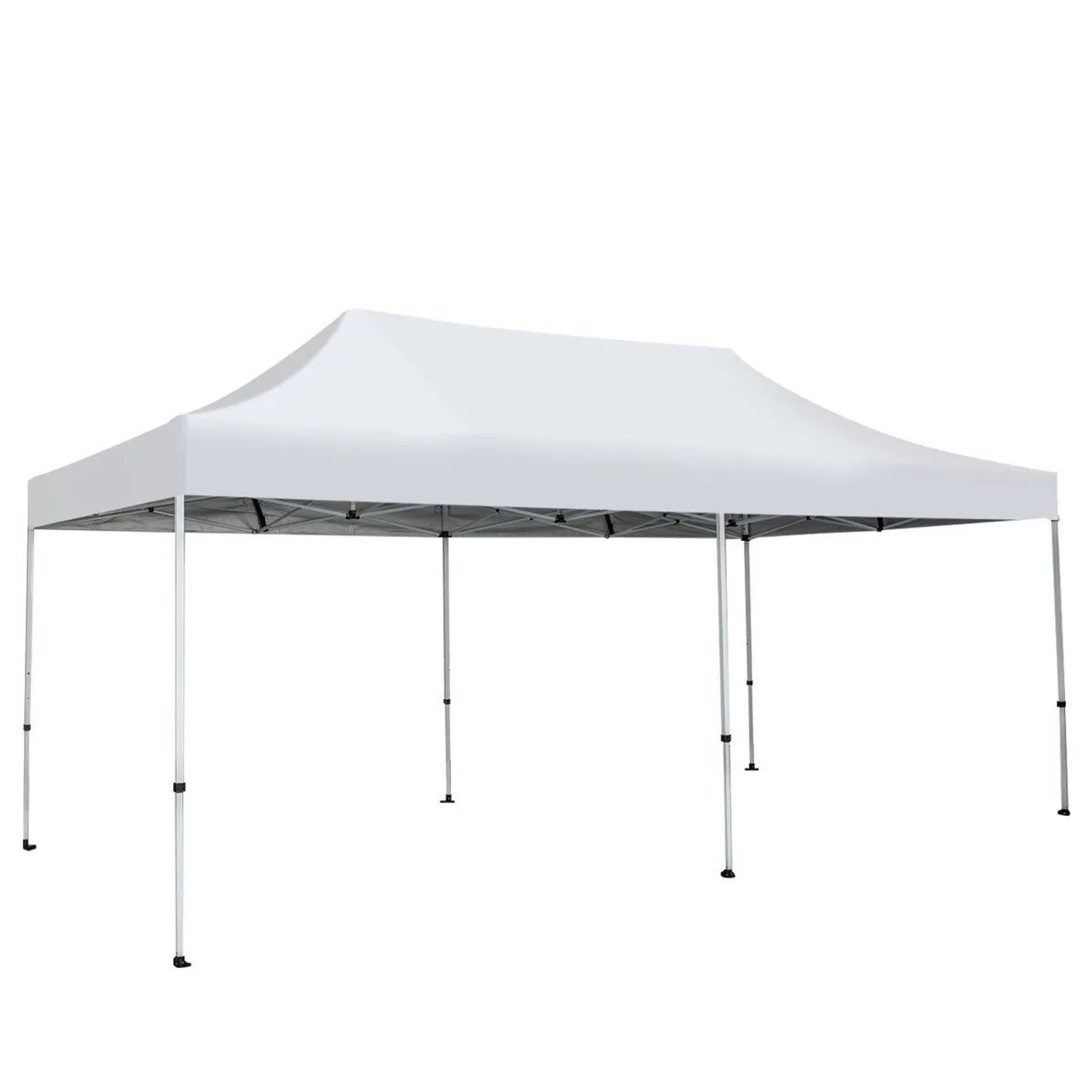 Costway 3x6m Faltpavillon Pavillon mit Rädern UV-Schutz 50+ Wasserdicht
