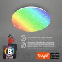 Dimmbare LED-Deckenleuchte Barny S von Brilo mit Sternendekor und Farbwechsel, steuerbar per App.