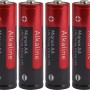 4 rote Alkaline AA Batterien (Mignon) im Set für diverse Geräte.