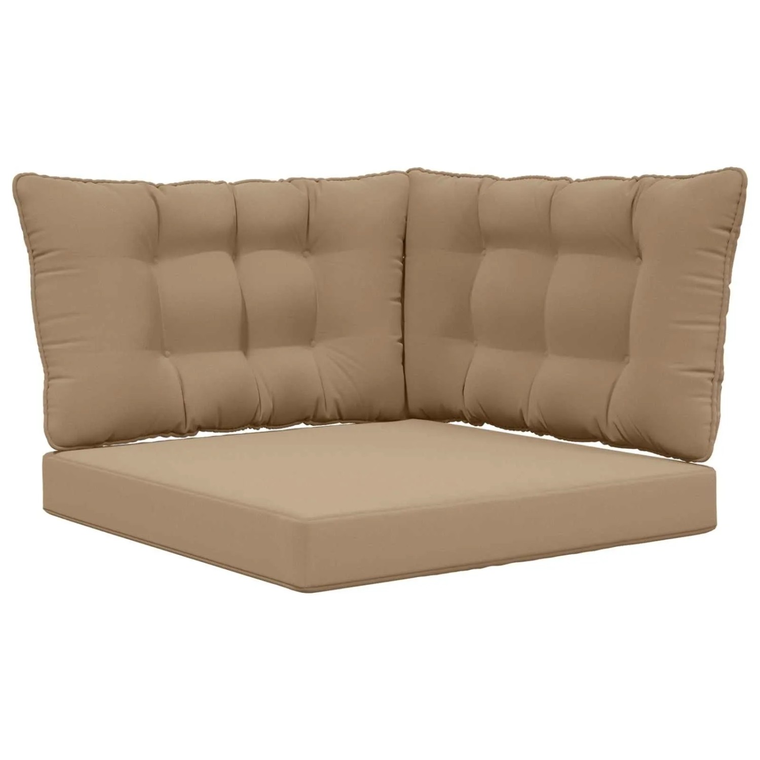 vidaXL Sofakissen für Draußen 3-Tlg Taupe Polyester 900922
