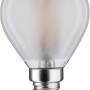 Paulmann E14 LED Leuchtmittel in Tropfenform mit warmweißem Licht.