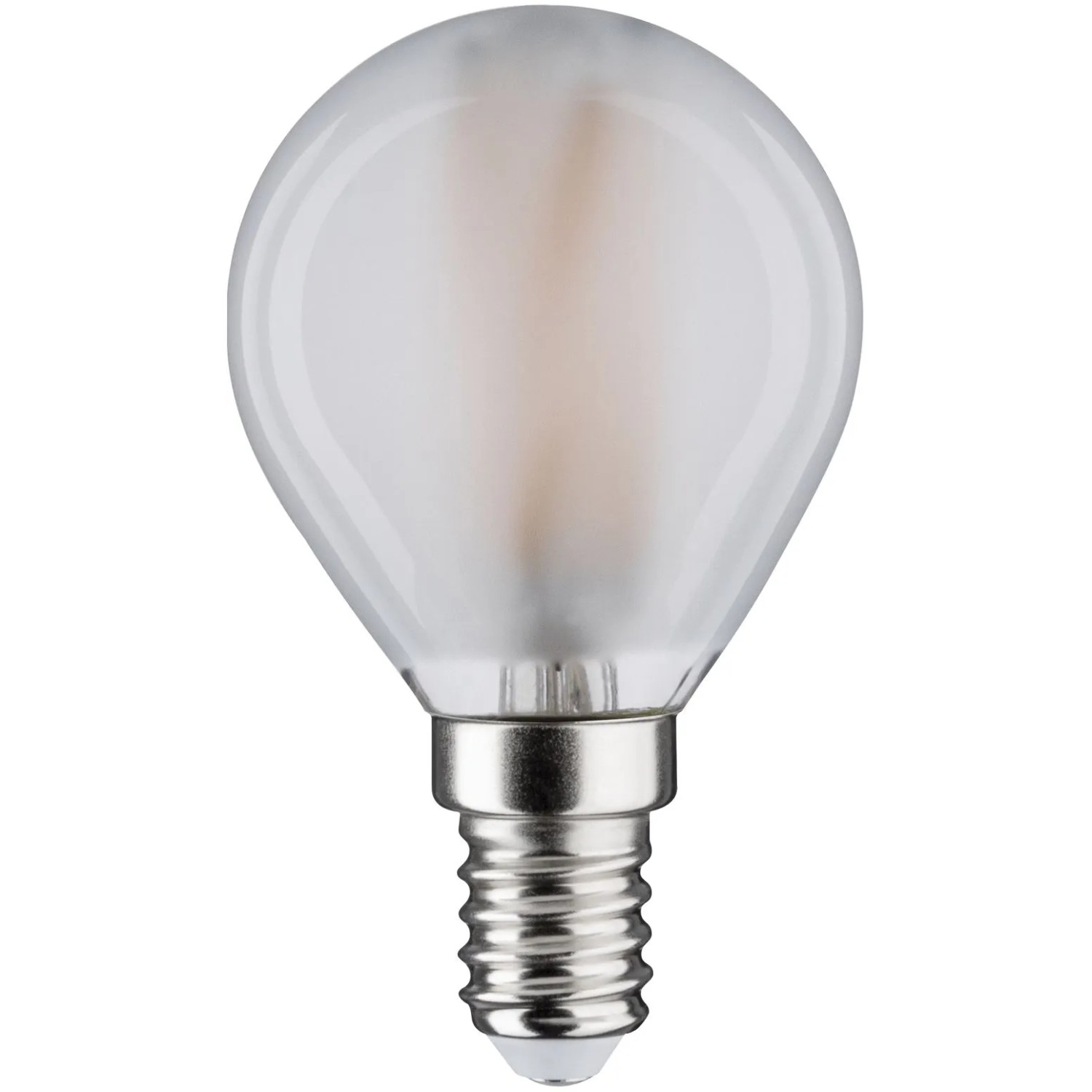 Paulmann E14 LED Leuchtmittel in Tropfenform mit warmweißem Licht.