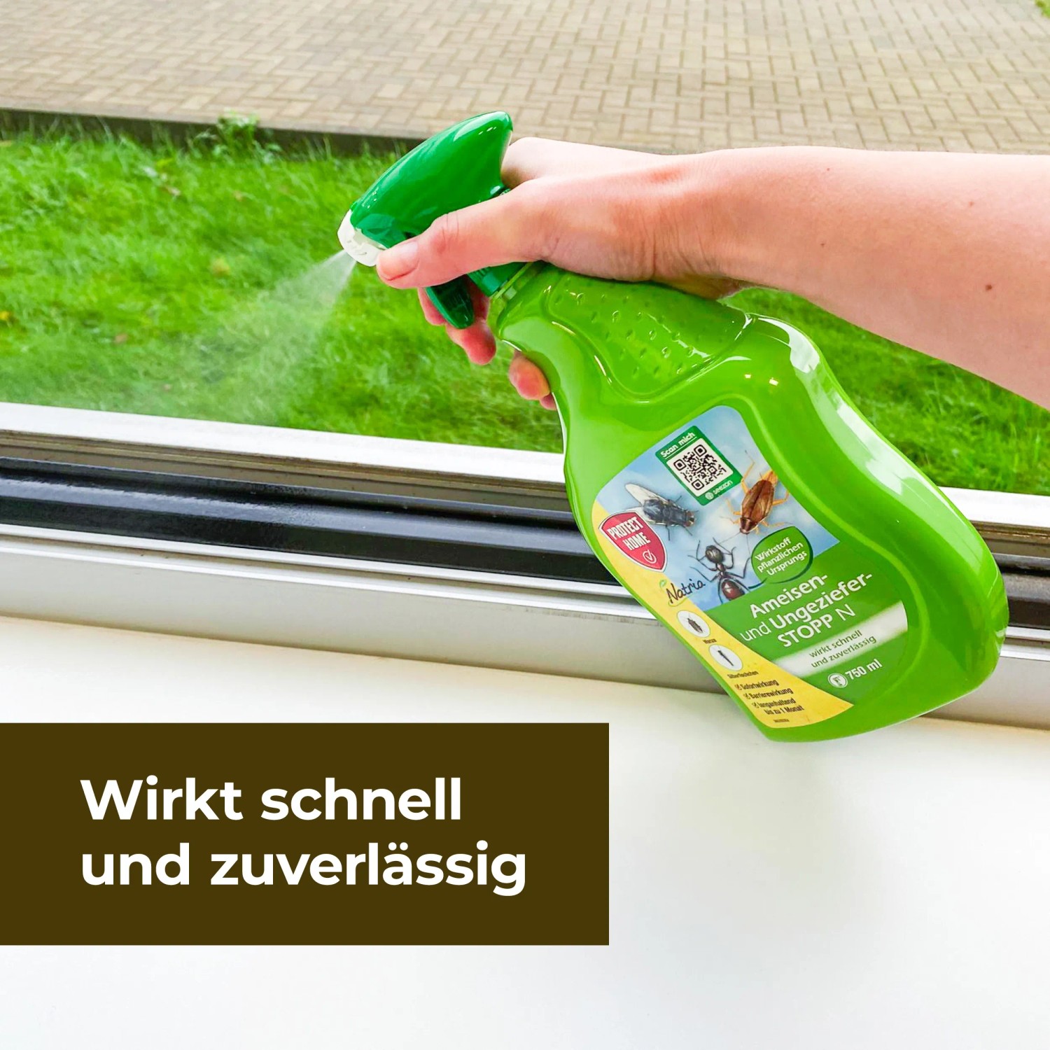 Anwendung: Protect Home Natria Ameisen- und Ungeziefer Stopp N Spray gegen Ungeziefer.