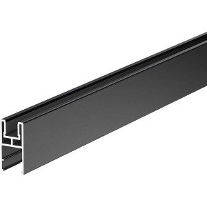 ZacAlu Aufsatzleiste, anthrazit, für Alupanel Zaun, 5-10 mm Aufnahme, 190 mm lang.