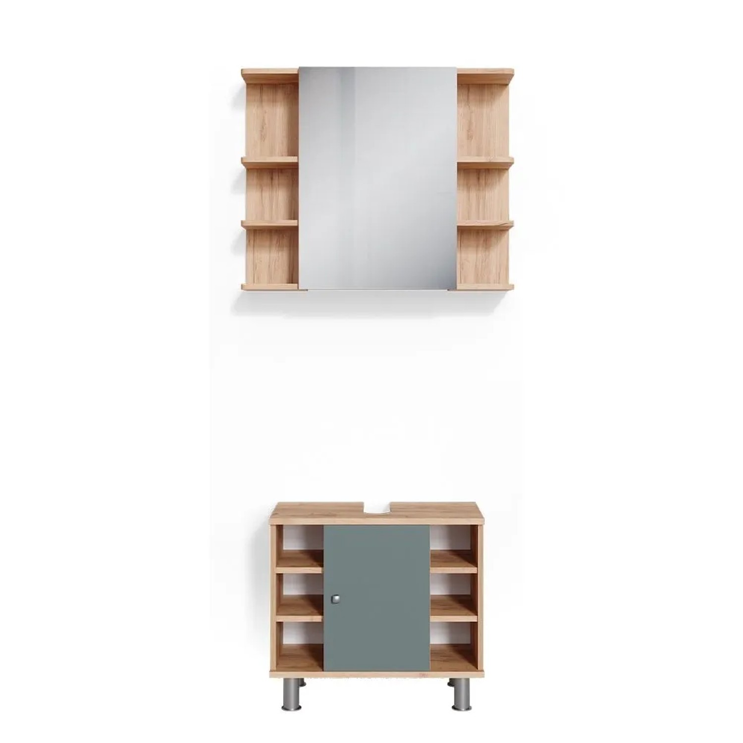 Vicco Badmöbel-Set Fynn Grün 60 x 54 2-teilig