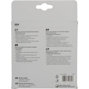 Fischer Schutzhülle für E-Bike Akku, Neopren, Klettverschluss, Schutz vor Staub und Feuchtigkeit.