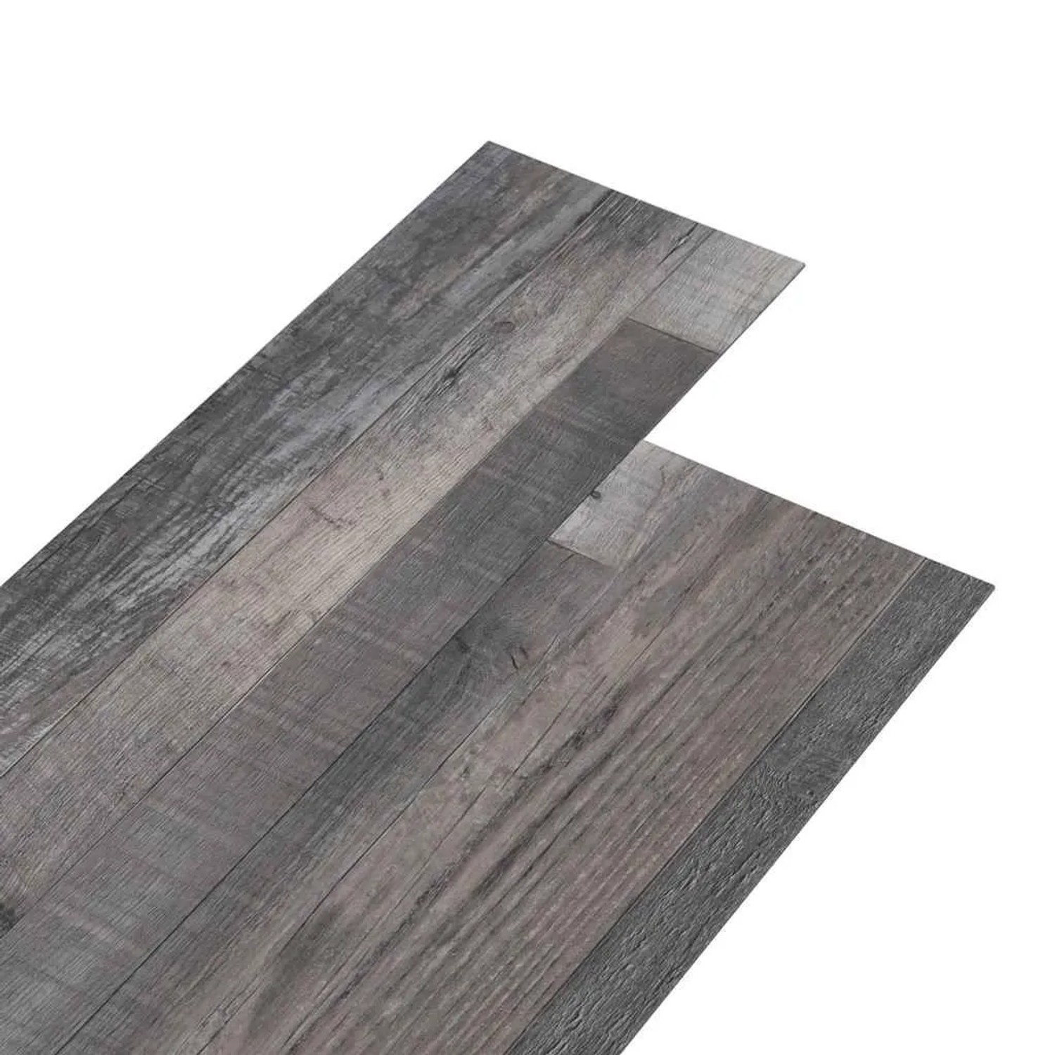 DELUKE Vinylboden PVC-Dielen Selbstklebend Wasserfest 2mm Stärke Rutschfest Laminat Vinyl Bodenbelag Laminatboden Bauholz 5,02m²