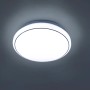 Weiße LED-Deckenleuchte Jupiter, Ø 35 cm, mit Sternenhimmel-Optik für stimmungsvolle Beleuchtung.
