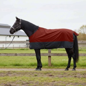 vidaXL Pferdedecke, dunkelgrün/schwarz, 125 cm, Polyester. Atmungsaktiv, wasserdicht, für optimalen Schutz.