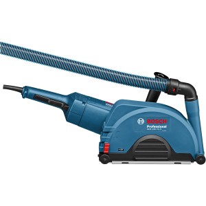 Bosch Professional GDE 230 FC-S Staubabsaugung für Winkelschleifer mit Absaugschlauch.